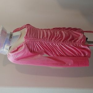 Pink Velvet party dress (HAT SOLD SEPARATELY)